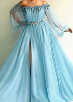 Blue/Green New Fashion Evening Dress Prom Gown