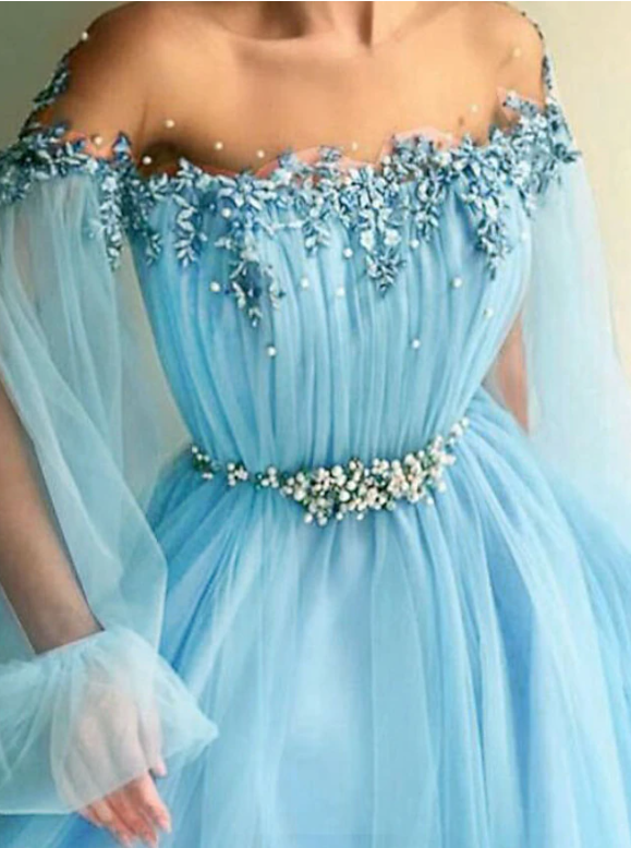 Blue/Green New Fashion Evening Dress Prom Gown
