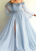 Blue/Green New Fashion Evening Dress Prom Gown