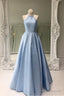 Halter High Neck Floor-Length Beading Prom/Evening Dresses