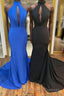 Halter Keyhole Mermaid Long Prom Gown
