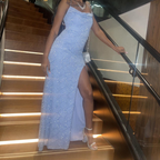 Sparkly Blue Sequins Sheath Prom Dresses With High Slit Long Prom Dresses