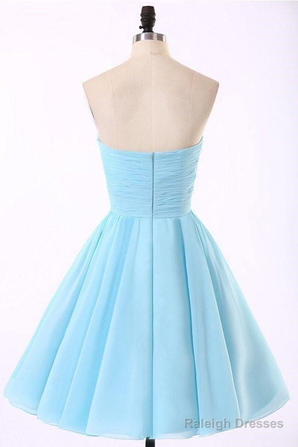 High Quality Chiffon Light Blue Homecoming Dresses