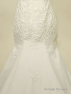 High Qulity Lace Mermaid Wedding Dresses Illusion Chaple Train Ivory Beading Bridal Gowns