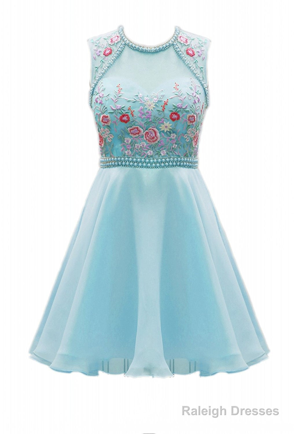 Homecoming Dresses Pink Beadings Secondary image