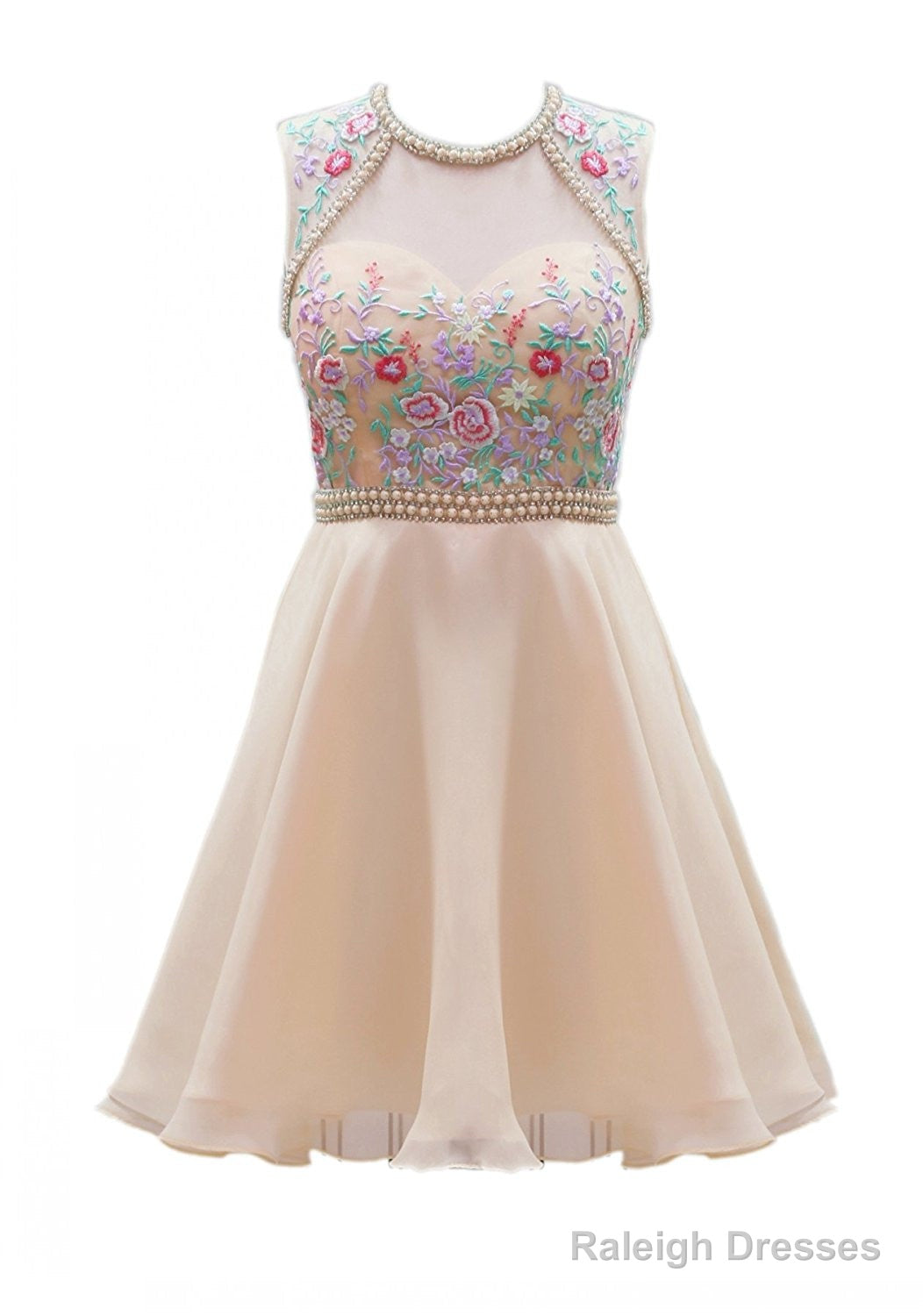 Homecoming Dress  Pink Beadings