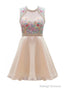 Homecoming Dress  Pink Beadings