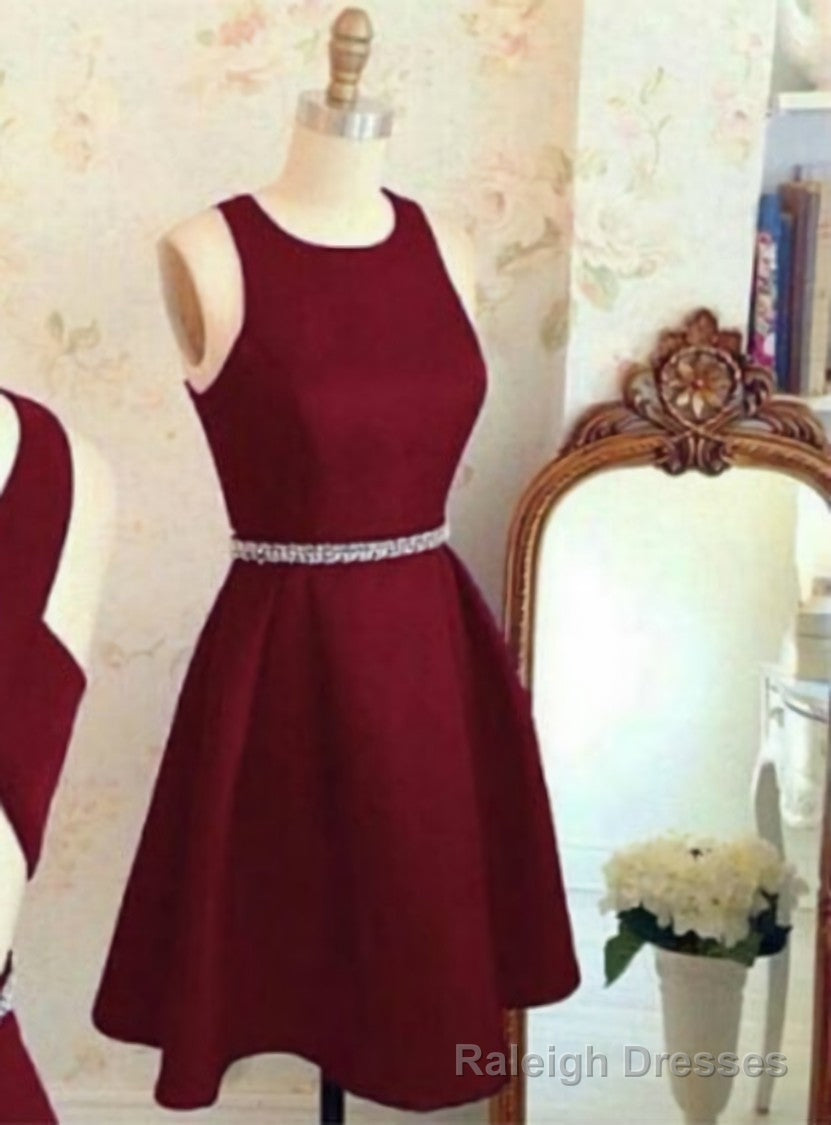 Homecoming Dresses Burgundy Prom Dress Short Main image