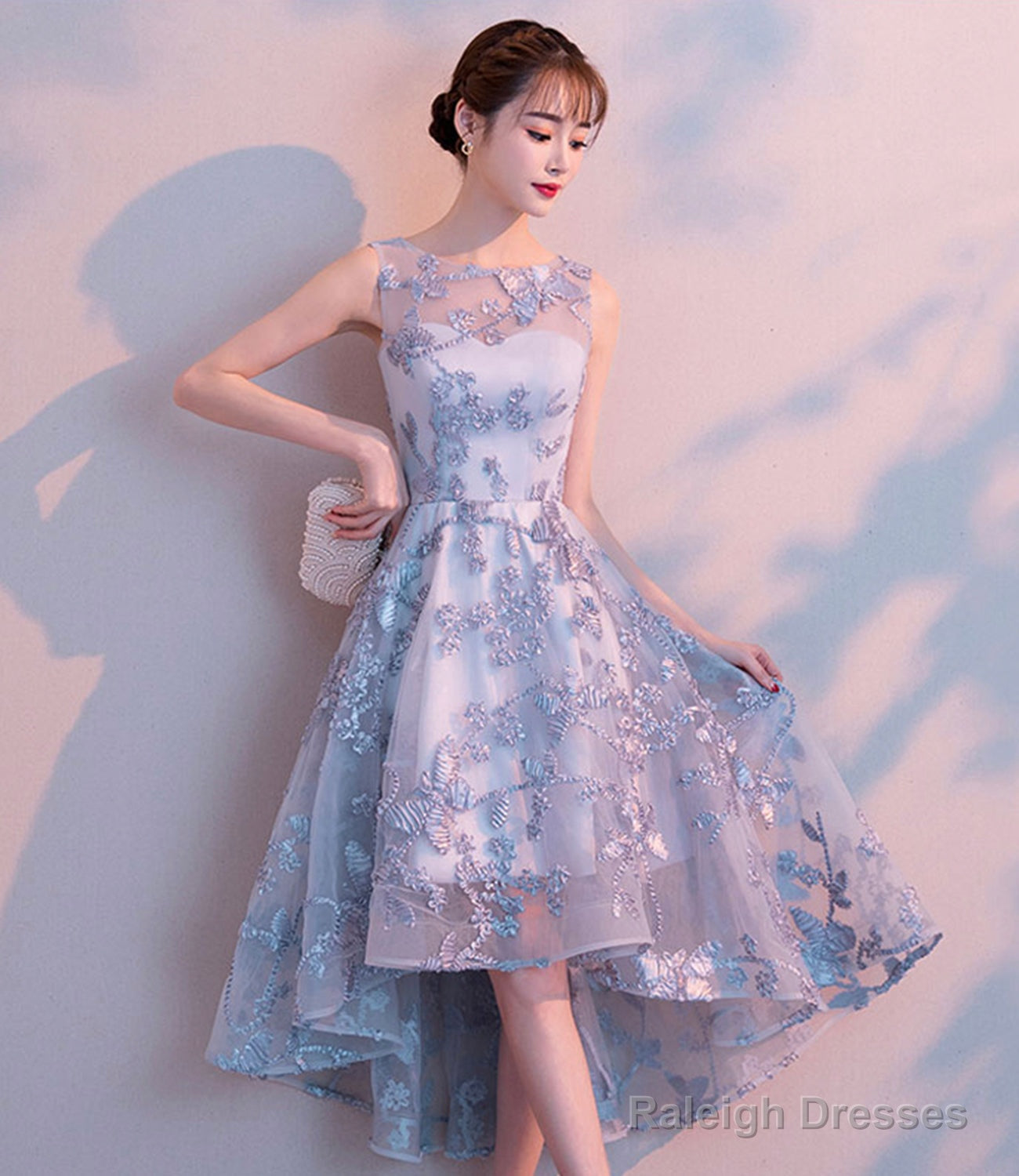 Homecoming Dresses Cute Tulle High Low Short Dress Fashion Dress