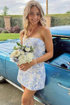 Homecoming Dress Short Prom Dresses Cocktail Dress Strapless Short Homecoming Dress