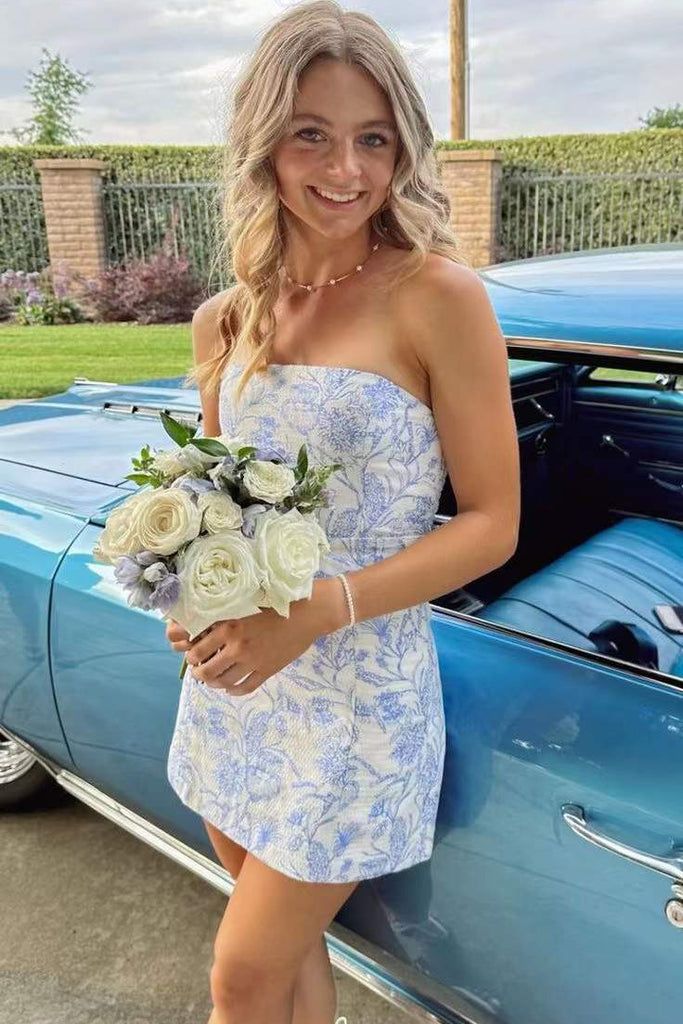 Homecoming Dress Short Prom Dresses Cocktail Dress Strapless Short Homecoming Dress