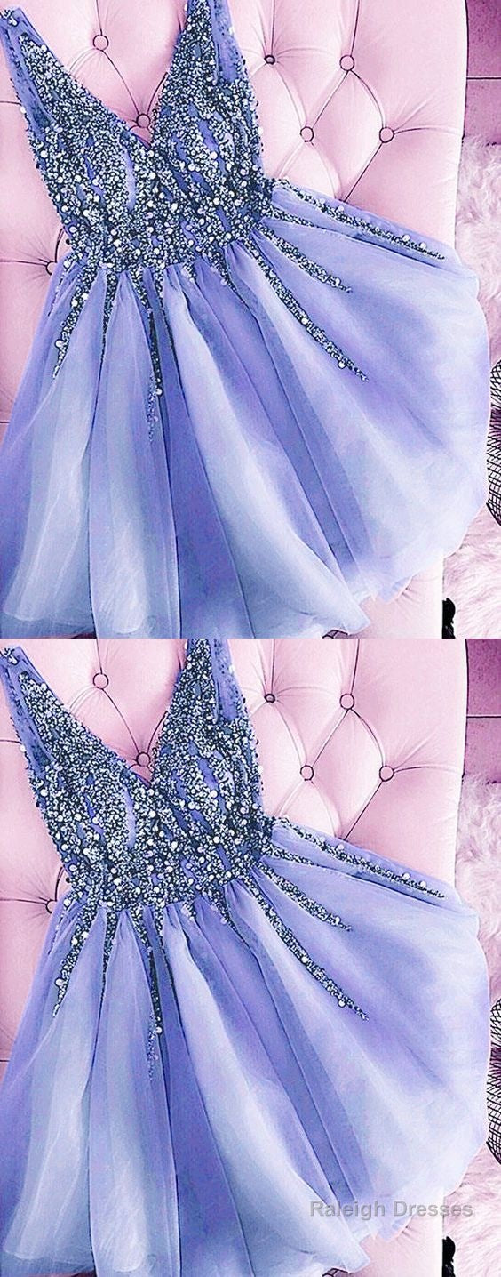 Homecoming Dresses Tulle V Neck Ruffles Short Gowns Cute Main image