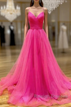Hot Pink Prom Dresses Long  Formal Dress, Evening Dress, Dance Dresses