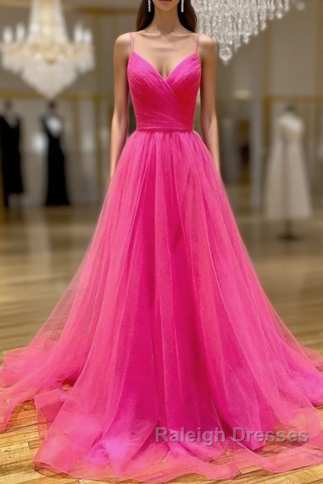 Hot Pink Prom Dresses Long  Formal Dress, Evening Dress, Dance Dresses