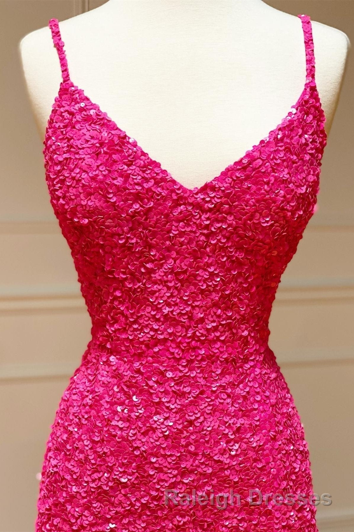 Mermaid Yellow Sequins Prom Dresses Long with Slit