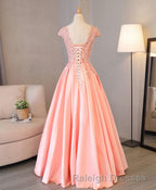 Custom Made V Neck Lace Long Prom Dresses Lace Prom Dresses