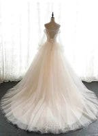 Ivory Flowers And Lace Applique Tulle Sweet 16 Dresses Long Prom Gown