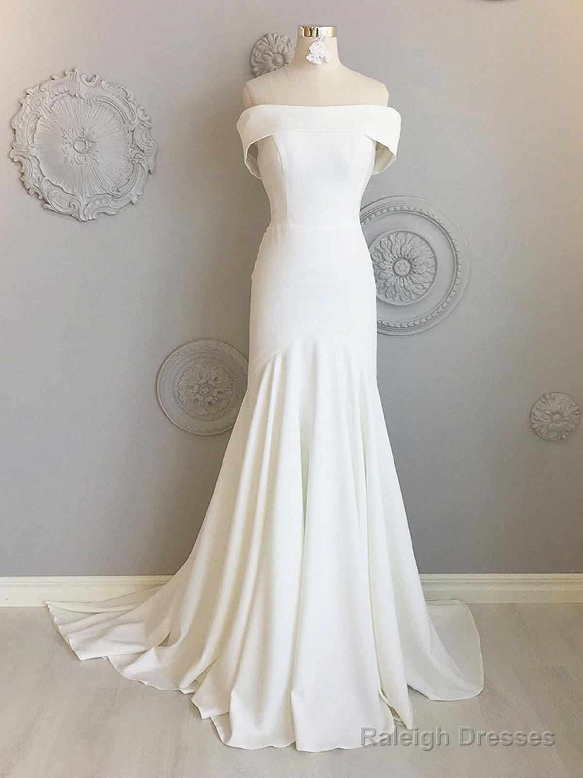 Ivory Off The Shoulder Mermaid Wedding Dress Off Shoulder Ivory Mermaid Prom Dress