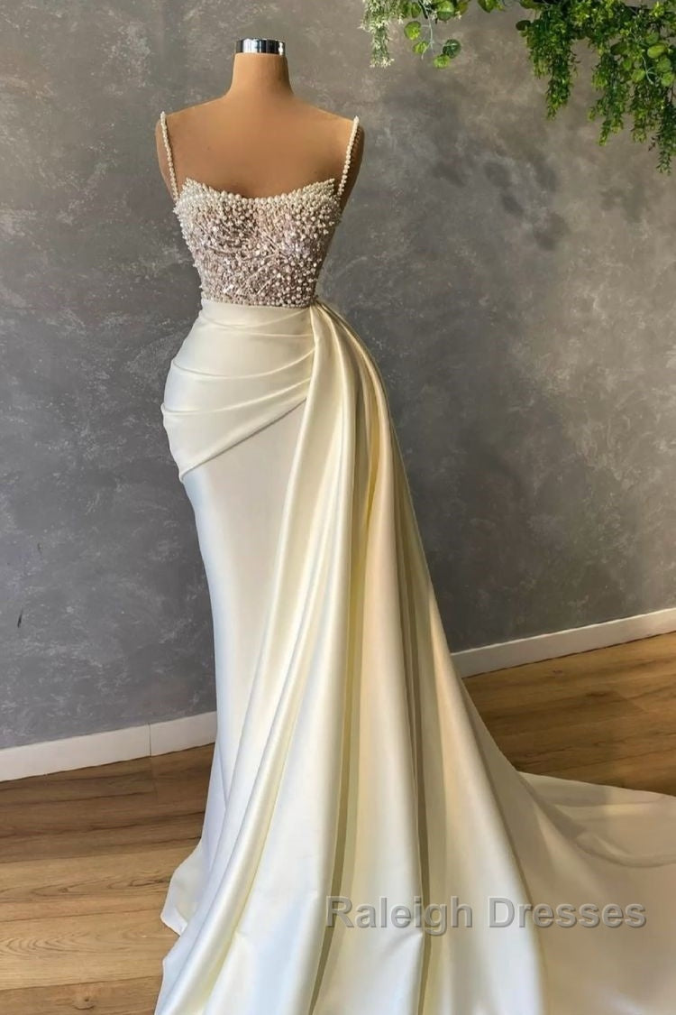 Ivory Prom Dress With Pearl Prom Dresses Formal Evening Dresses