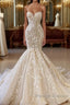 Ivory Sweetheart Strapless Long Mermaid Wedding Dress