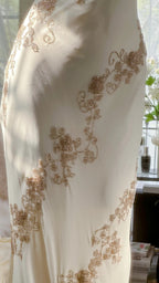 Ivory/Green Vintage Fashion One Shoulder Exquisite Beaded Long Chiffon Ball Gowns Birthday Prom Dresses Cocktail Prom Dresses Prom Dresses Prom Dresses