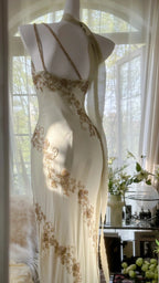 Ivory/Green Vintage Fashion One Shoulder Exquisite Beaded Long Chiffon Ball Gowns Birthday Prom Dresses Cocktail Prom Dresses Prom Dresses Prom Dresses