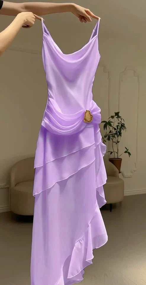 Ivory White Vintage Spaghetti Strap Long Chiffon Prom Dresses Prom Dresses Prom Dresses