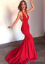 Jersey Prom Dresses Trumpet/Mermaid Sleeveless Court Train