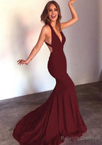 Jersey Prom Dress Trumpet/Mermaid Sleeveless Court Train