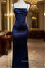 Koutun Sexy Straps Backless Prom Dress Length-Floor Evening Dress