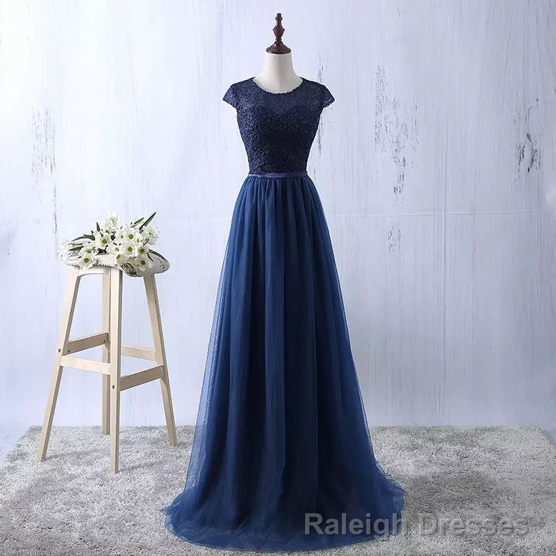 Lace and Tulle Bridesmaid Dress, Elegant Formal Dress Main image