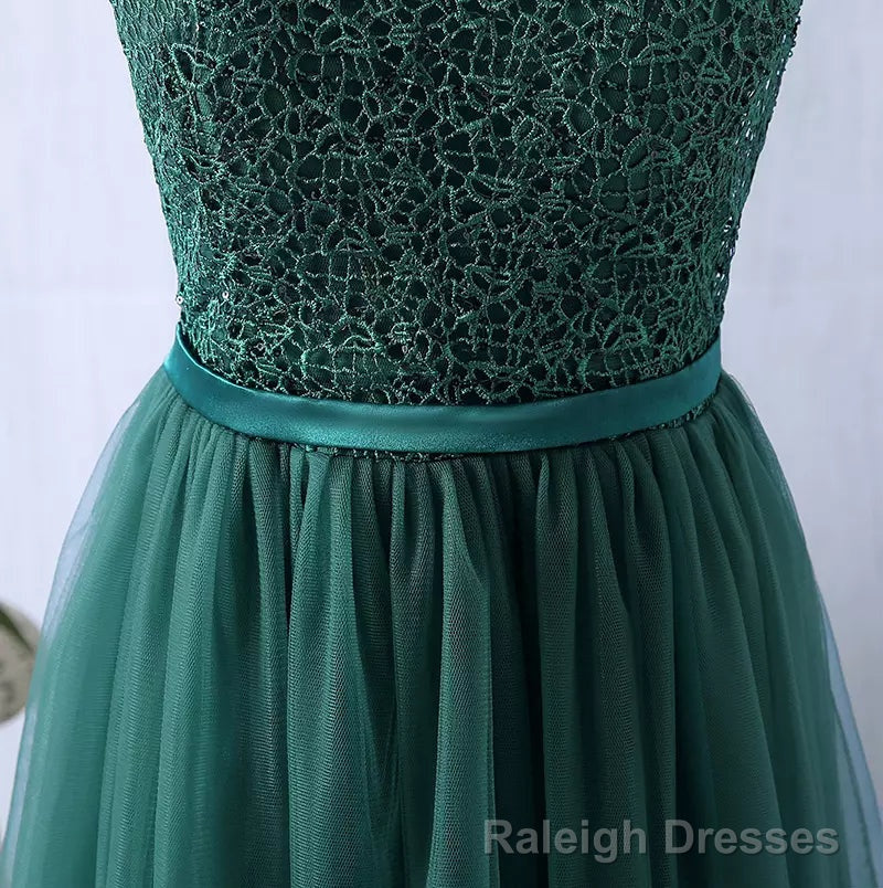 Lace and Tulle Bridesmaid Dress, Elegant Formal Dress