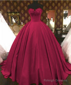 Lace Beaded Sweetheart Bodice Corset Satin Prom Dress Ball Gown