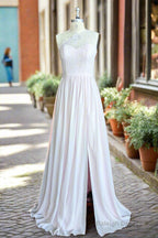 Lace/Chiffon One Shoulder Floor Length Bridesmaid Dresses