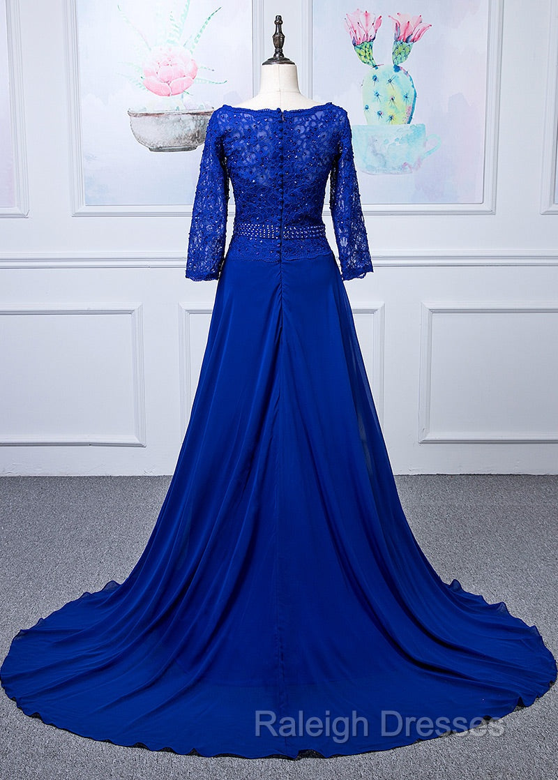 Lace Long Sleeves  Scoop Neck Mother Of The Bride Dresses