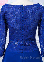 Lace Long Sleeves  Scoop Neck Mother Of The Bride Dresses