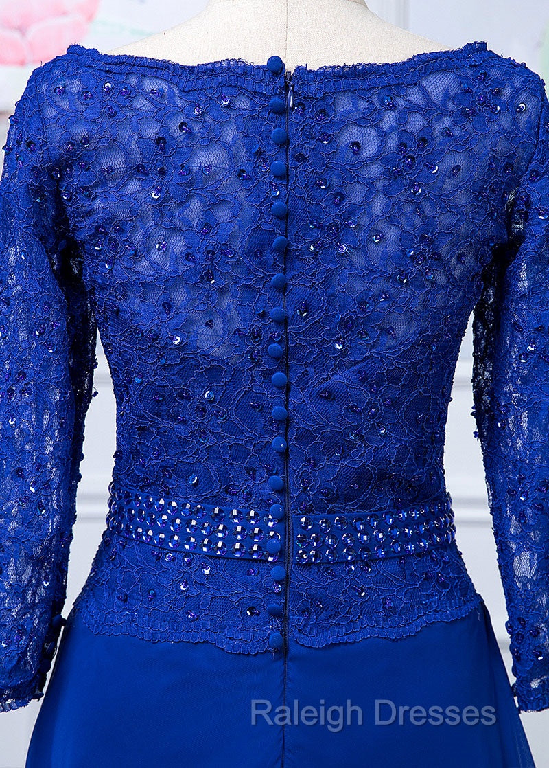 Lace Long Sleeves  Scoop Neck Mother Of The Bride Dresses