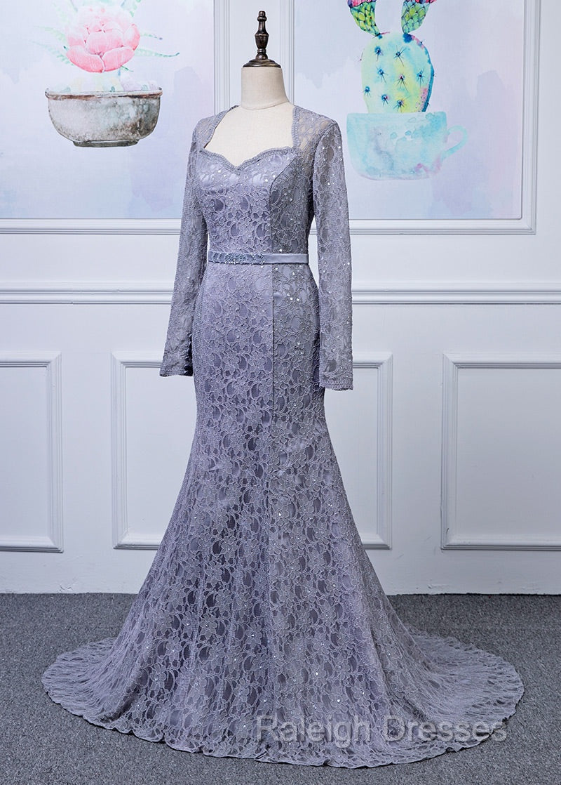 Lace Long Sleeves Trumpet/Mermaid Mother Of The Bride Dresses