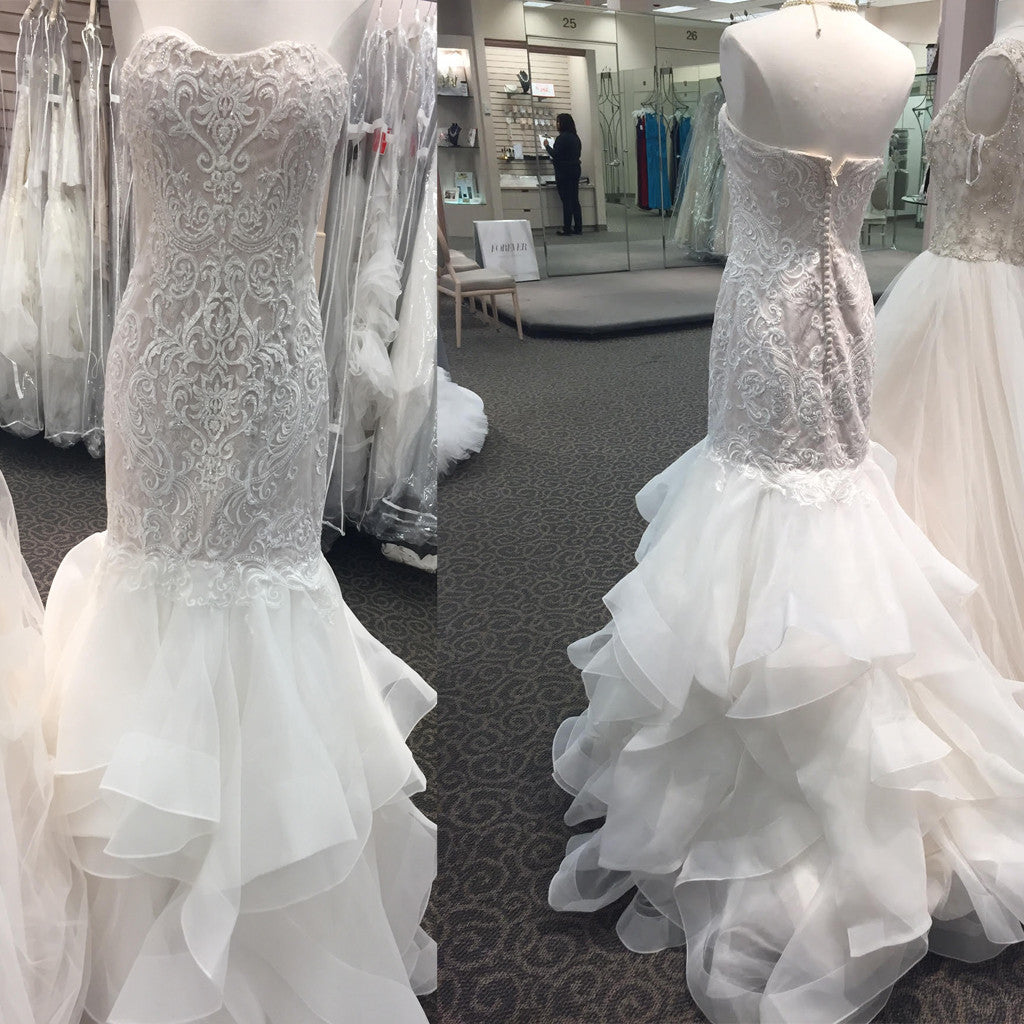 Lace Mermaid Unique Charming Wedding Prom Dress Main image