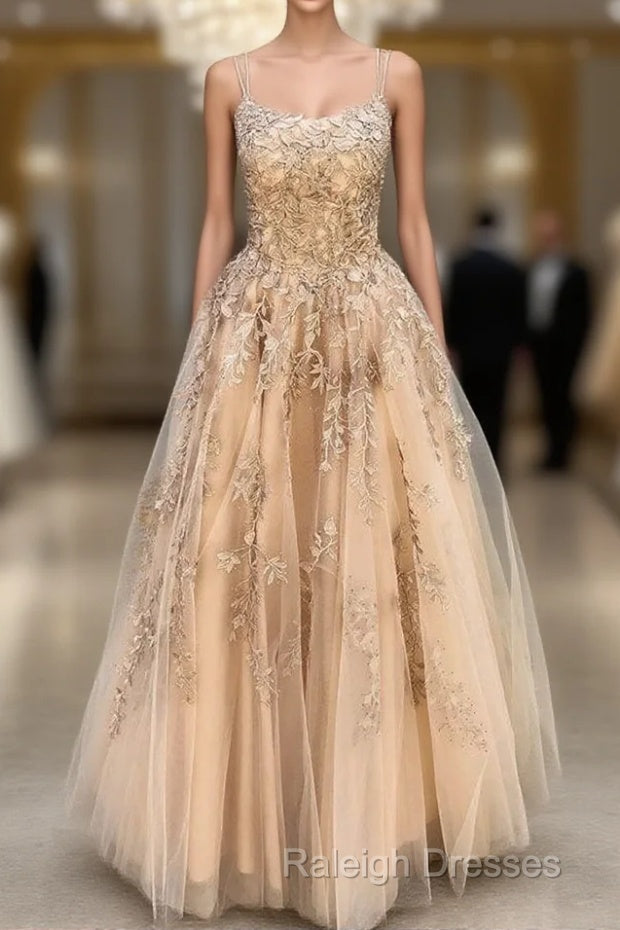 Lace Prom Dress Long, Formal Dress, Dance Dresses, Graduation School Party Gown Main image