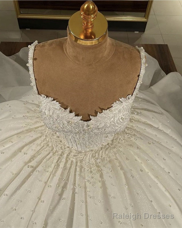 Lace Sweetheart Corset Wedding Dresses Satin Ball Gowns Secondary image