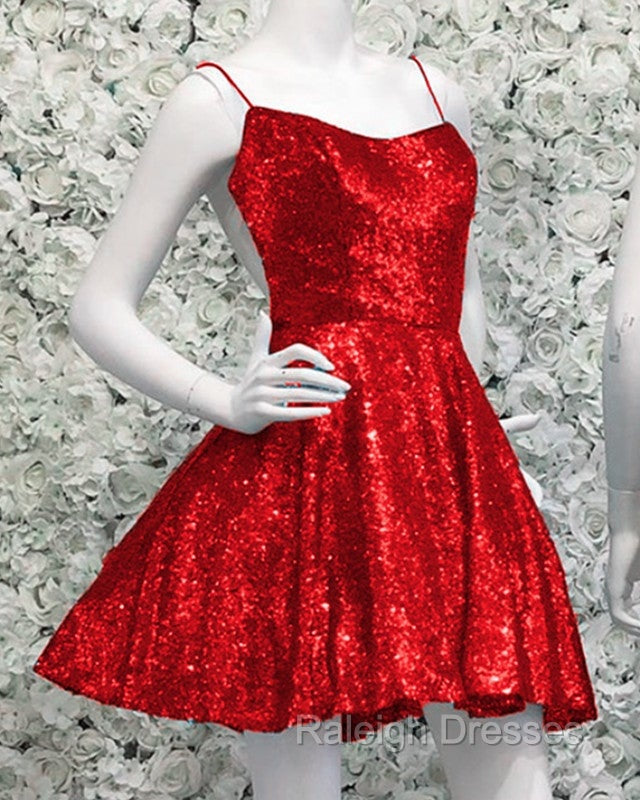 Lace Up Back Homecoming Dresses Sequins Secondary image