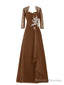 Latest Spaghetti Straps Floor-Length Beading Mother of the Bride Dress