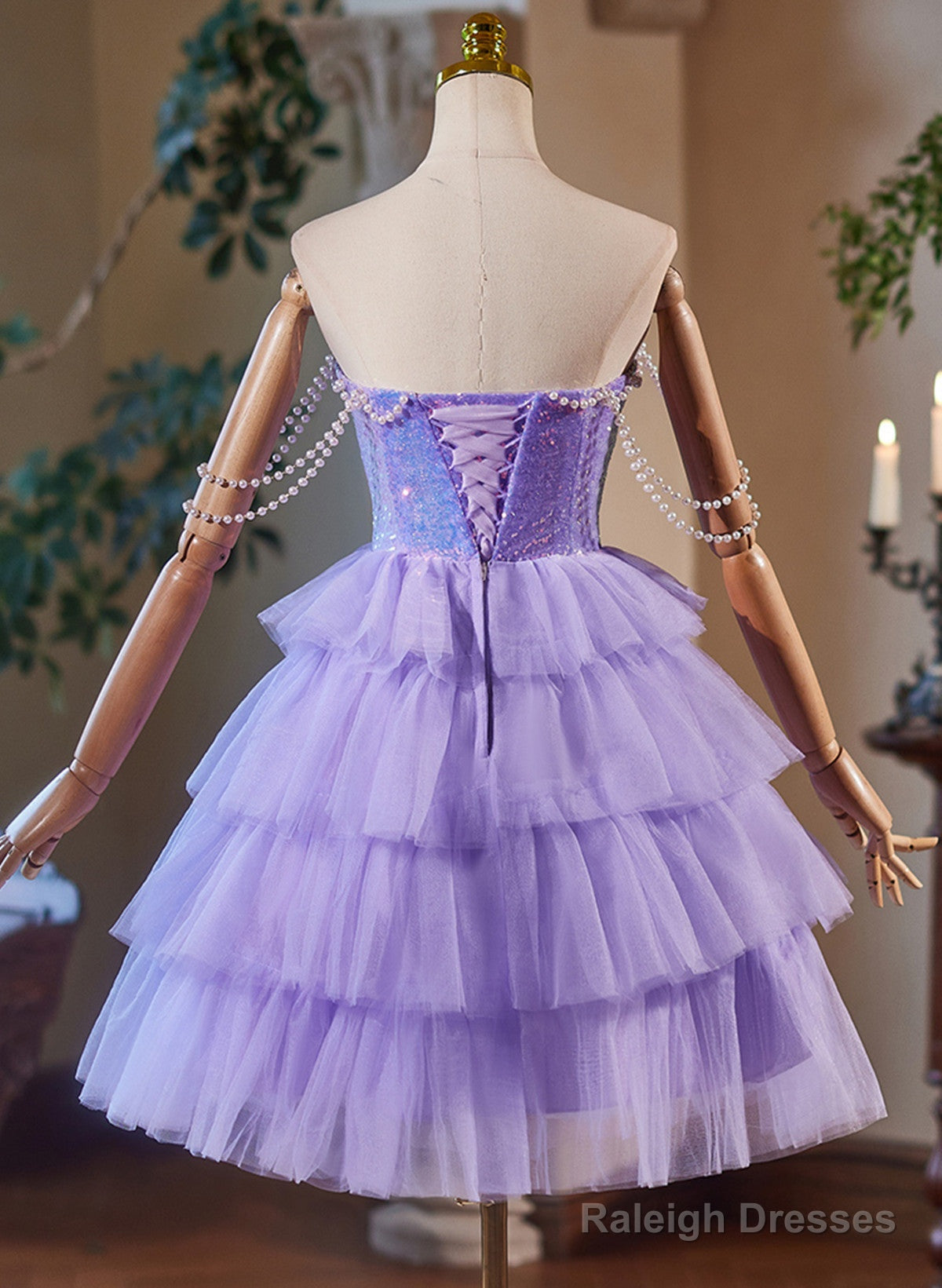 Lavender Cute Sweetheart Homecoming Dresses Lavender Short Prom Dresses