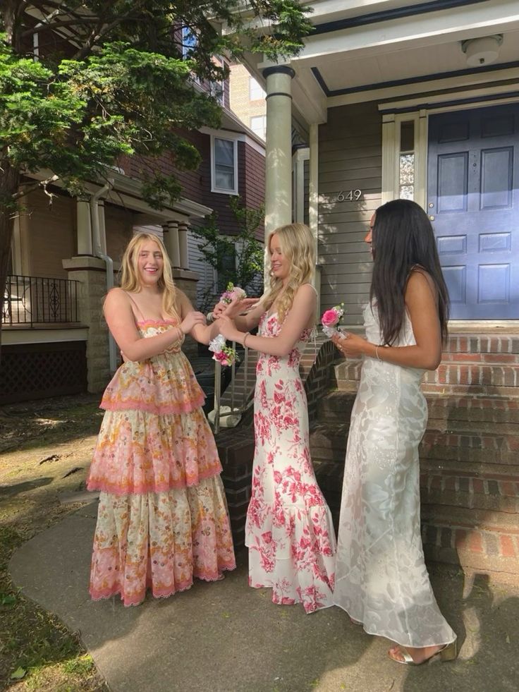 Orange Fashion Sweet Floral Layered Lace Prom Dresses Long Prom Gowns Garden Prom Dresses