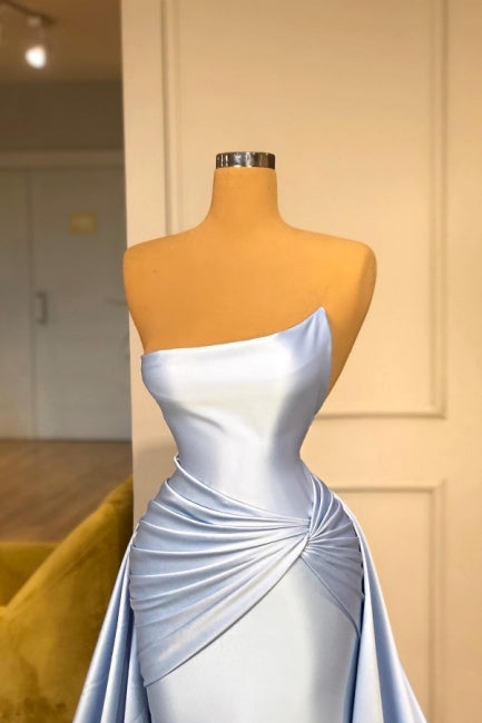 Light Blue A-Line Sleeveless Graduation Dresses Long Fabulous Prom Dresses Secondary image