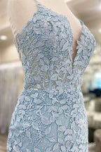 Light Blue Lace Homecoming Dress Dinner Dress Prom Short