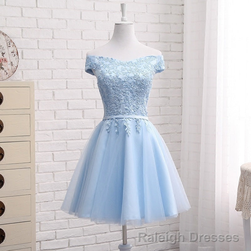 Light Blue Party Dress, Charming Blue Bridesmaid Dress , Party Dress