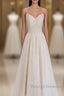 Light Champagne Lace Straps Sweetheart Prom Dresseses Tea Length Wedding Prom Dresses