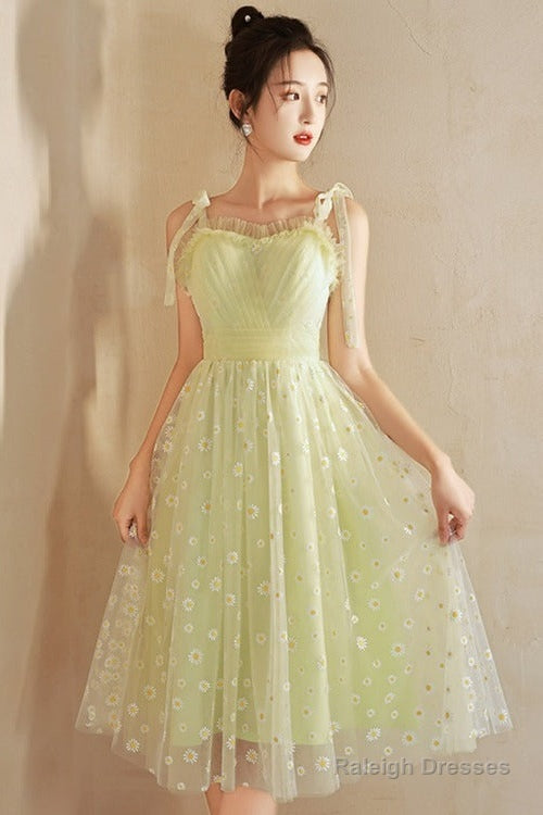 Light Green Tulle Beaded Short Prom Dresses Green Tulle Prom Dresses
